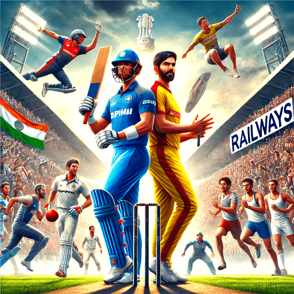 This blog delves into the fierce and evolving sports rivalry between Delhi and the Railways, showcasing their competitive spirit across cricket, football, and athletics.